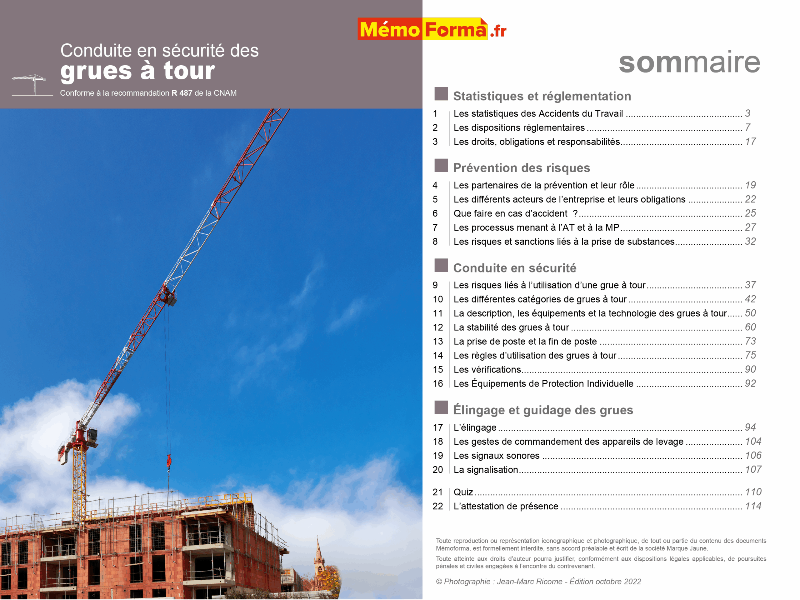 Support formateur – Grue à tour - MémoForma.fr