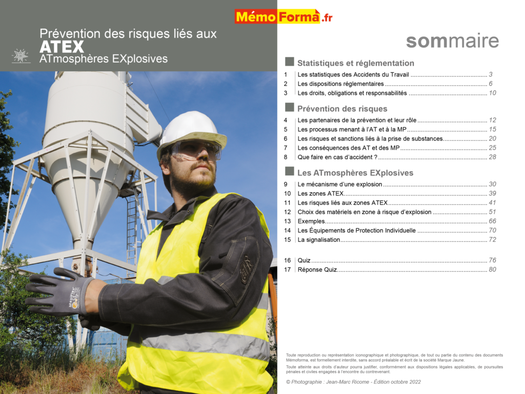 Support formateur – Prévention des risques liés aux ATEX - MémoForma.fr