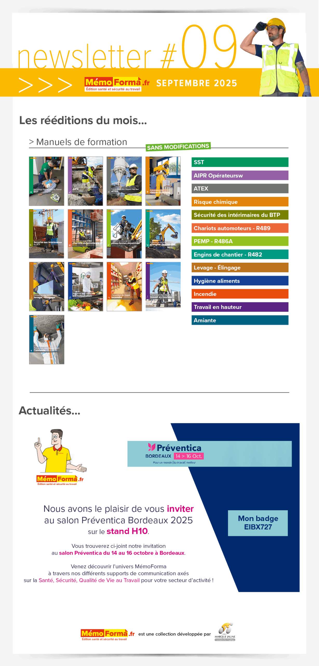 9 Newsletter Septembre 2025