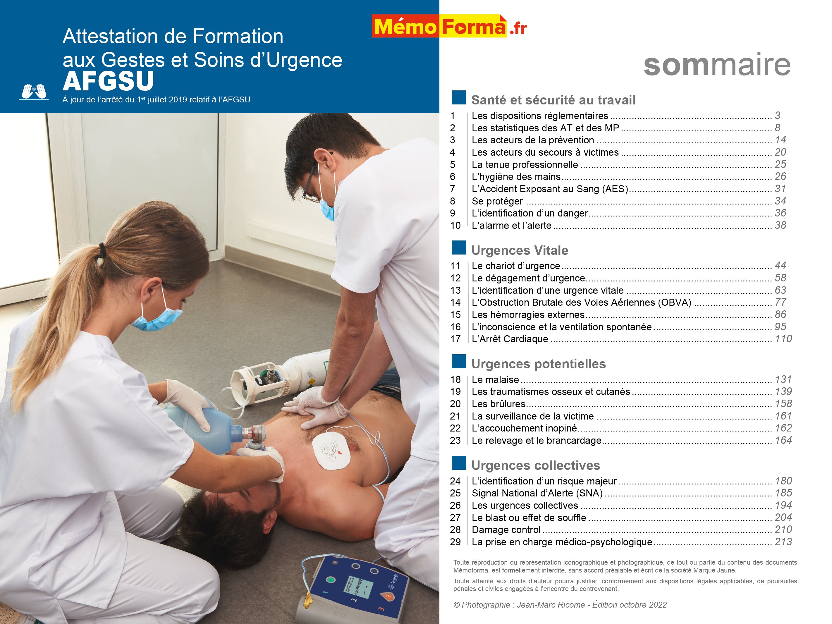 Support formateur – AFGSU - MémoForma.fr