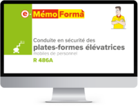 Formation en ligne e-MémoForma – Conduite en sécurité des plates-formes élévatrices mobiles de personnel - MémoForma.fr