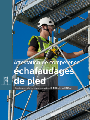 Carte d'Attestation de compétences échafaudages de pied